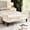 Beige, variant on 51.5" Bed Bench in Beige Velvet, Comfortable Seating, Easy to Set Up - Use as Bed Bench or Shoe Bench