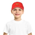 thumbnail image 6 of DALIX Jack-O-Lantern Halloween Pumpkin Hat Boys Girls Baseball Cap in Red, 6 of 7