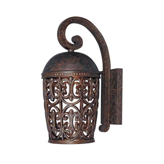 Designers Fountain 97592-BU Amherst - One Light Outdoor Wall Lantern Burnt Umber Finish
