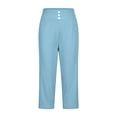thumbnail image 7 of Maean Womens Capris Pants Yoga Workout Gym Exercise Pant Casual Elastic High Waist Trousers with Pockets, 7 of 7