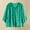 Green, variant on Holzkary Embroidered Tops for Women Tops 2025 Cotton Linen Top Blouses Retro Plus Size 3/4 Sleeve V Neck Embroidered Shirt Casual Summer Boho T Shirts Loose Fit Half Sleeve Floral Blouses Green Xxl