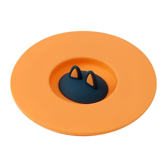 Fiudx Bonita Tapa con Cierre Hermético, Cubierta de Silicona Antigoteo para Taza, Cuchara y Varilla Extraíbles, Apta para Microondas, Ideal para Reuniones Familiares, Fácil de Limpiar, Tamaño 10 X 10