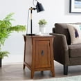 thumbnail image 5 of Maklaine Mission Cabinet Wood End Table in Brown Finish/Russet, 5 of 10