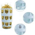 thumbnail image 3 of 1 pac Comedero de Hierba, Comedero de Heno, Comedero de Heno para Conejos, Dispensadores de Alimentos de Tazón de Plástico Poroso Colgable, para Conejillos de Indias, Chinchillas, Conejos, Azul, 3 of 5