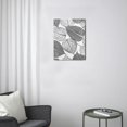 thumbnail image 3 of Black Abstract Leaves Canvas Wall Art - Amplify Your Living Room's Elegance, Modern Bedroom Decor, Ideal Family Wall Decorations, 12X16 inches, 3 of 7
