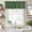 Green, variant on Dark Green Burlap Texture Farmhouse Short Window Curtain Valances, Farmhouse Vintage Green Rod Pocket Kitchen Valances for Living Room Bedroom Bathroom Cafe 42" x 18"