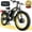 Black-Yellow, variant on 5000W Peak Dual Motor Ebike, 60V 25AH Battery Electric Bike for Adults, AWD 21-Speed 45MPH Mountain Snow E-Bike with 24" x 4.0 Fat Tire, Long Range Mountain Dirt Bike for Off-Road Snow Sand