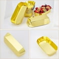 thumbnail image 3 of 1 Set 12 Pcs Tray Paper Box Boat Shape Food Trays Cardboard Gold Boats with Organic Coating for Corn Dogs Sandwich Breakfast Sausage Fruit 17.7x11.8x4.5cm, 3 of 7