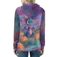thumbnail image 2 of DISNIMO Dragon Pumpkin Printed Hoodies for Women Zip Up Ladies Hooded Tops Long Sleeve Sport Sweatshirt with Pockets, XS, 2 of 6