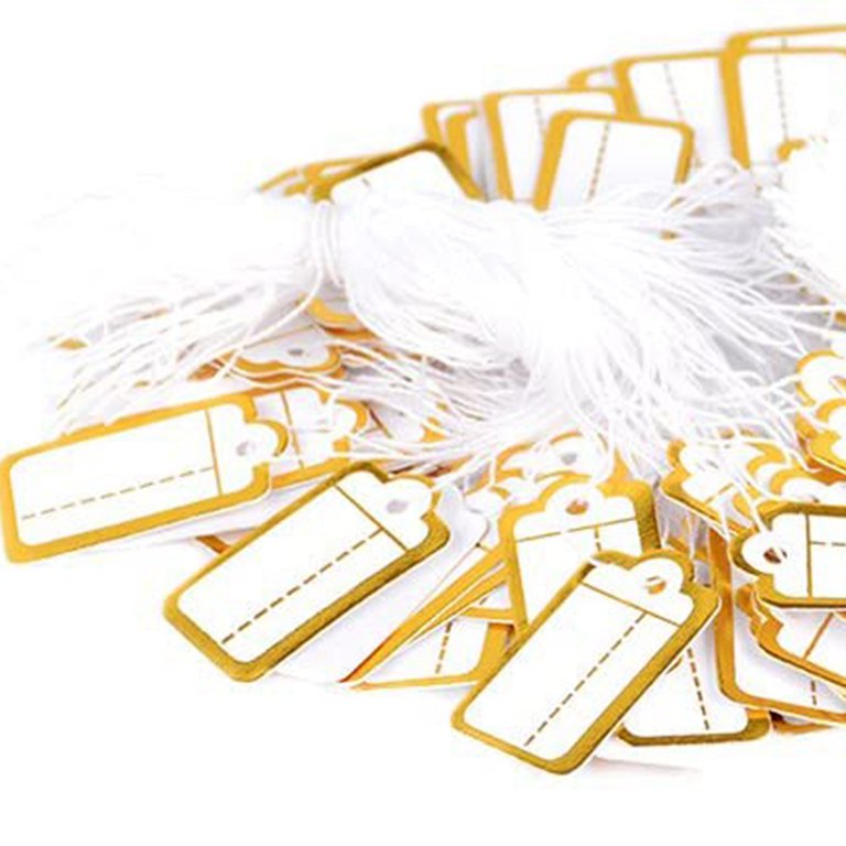 400 Pcs Paper Jewelry Price Tags With Hanging String Marking Tags Clothing  Display Labels Blank Lab