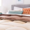 thumbnail image 3 of LINENSPA All-Season Reversible Down Alternative Quilted Comforter - Corner Duvet Tabs - Hypoallergenic - Plush Microfiber Fill - Box Stitched - Machine Washable - Sand / Mocha - Oversized, 3 of 6