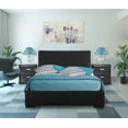 thumbnail image 3 of Camden Isle Hindes Platform Bed | Upholstered | Low Profile | Full, Black, 3 of 4