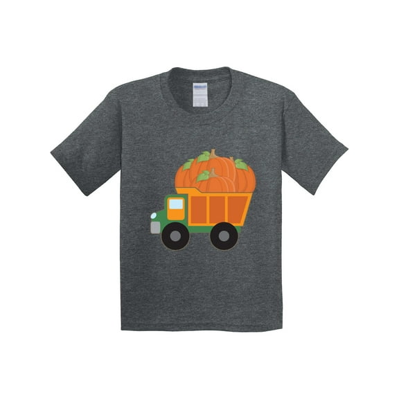 Inktastic Pumpkin Truck Thanksgiving Halloween Youth T-Shirt