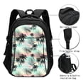 thumbnail image 3 of Honeii Tropical Summer Palm for Travel Laptop Backpack, Business Laptops Backpack with USB Charging Port, College High School Computer Bag for Men Women, 3 of 7