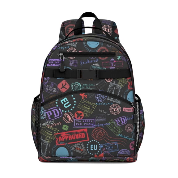 Explore School Backpack Adjustable Padded Straps Chest Strap Water-Resistant Bookbag For Elementary Students