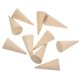 thumbnail image 4 of Cone Shape Wooden Cones For Decorating Unpainted 2.5x5cm 10Pcs, 4 of 5