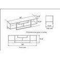 thumbnail image 3 of Asal 59" Modern Metal Frame Wood TV Stand for 65 inch TV White & Black, 3 of 4