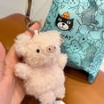 thumbnail image 1 of Llavero con colgante de cerdo rizado Jellycat Original, muñeco de peluche, bolso, llavero colgante para coche hecho a mano, 1 of 5