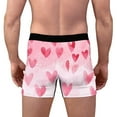 thumbnail image 5 of Ousvtion on Sale Valentine's Day Mens Trunks Love Heart Print Boxer Briefs Valentines Rose Boxers Underwear Comfort Soft Brief Gift for Men Clearance,B06-Pink,XX-Large, 5 of 5