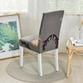 thumbnail image 6 of Printed Dining Chair Slipcovers,Super Stretch Modern Chair Covers Universal Removable Washable Anti-Dust Soft Spandex fabric Chair Protector for Living Room Hotel Banquet Restaurant Decor-2-C, 6 of 8