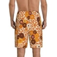 thumbnail image 3 of Naloa Hippie Ditsy Floral Men's Short Pajama Pants, Lounge Comfort Shorts with Elasticized Waistband and Side Pockets - 4X-Large, 3 of 9