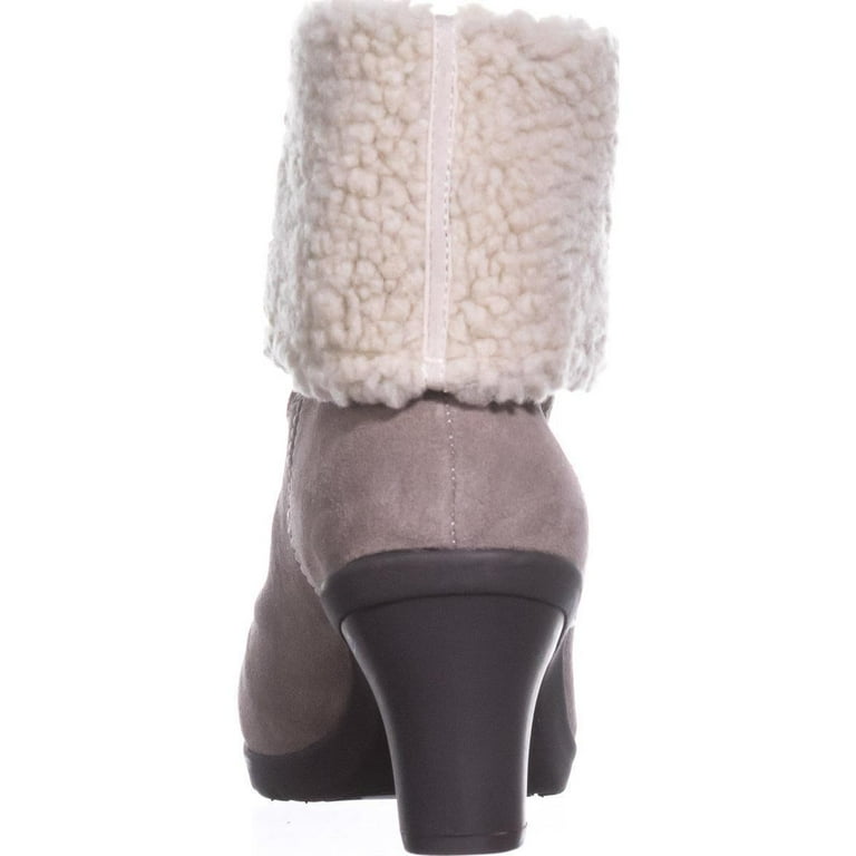 Womens Anne Klein Heward Cuffed Ankle Winter Boots Taupe Taupe Walmart
