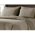 thumbnail image 2 of Chezmoi Collection Liam 7-Piece Taupe Bed in a Bag Queen Comforter Set with Sheets Medallion Embossed Bedding Set, 2 of 9