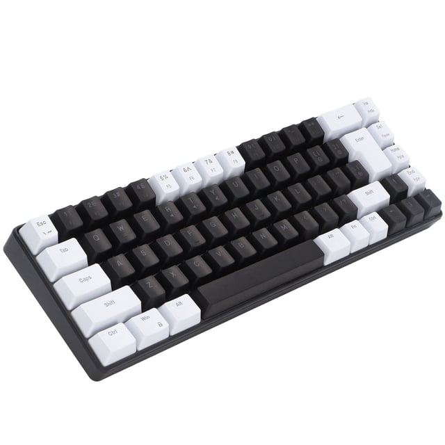 Clavier Mécanique V200, Clavier de Jeu Filaire Rétroéclairé RVB à 68 Touches, Clavier de Bureau Filaire USB Programmable Ergonomique et Compact pour Ordinateur Portable PC, Interchangeable à Chaud