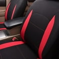thumbnail image 5 of Flying Banner Car Seat Covers Front Seats Rear Bench Polyester car seat Protectors Easy installations Rear Bench Split Classic Man Lady Truck (Full Set - Low Back - Combo Pack, Black Red), 5 of 8