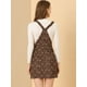 thumbnail image 5 of INSPIRE CHIC Vestido Floral Mono Correa Ajustable Falda De Tirantes Pana Para Mujer Marrón XL, 5 of 6