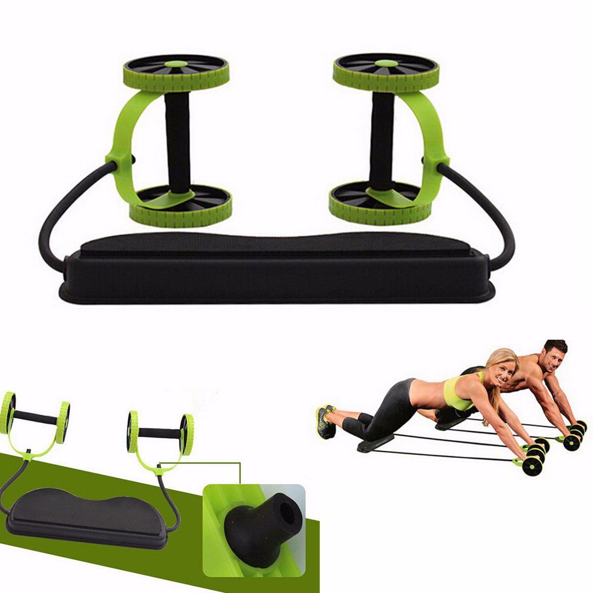 Abdominal Core Strength Gym Fitness Training Roller Viavito Ab Exercise Wheel 