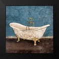 thumbnail image 2 of Grey, Jace 12x12 Black Modern Framed Museum Art Print Titled - Floral Bath 1, 2 of 5