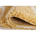 thumbnail image 3 of Ladole Rugs Shaggy Rabat Abstract Pattern Sustainable Spirals Style Indoor Small Runner Rug in Dark Yellow White 2'7" x 4'11", 3 of 4