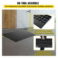 thumbnail image 4 of KFFKFF Rubber Slope for Entrances, 2.6" Height, Doorway Ramp with 3 Cable Protection Channels, Durable Rubber Incline Supports Up to 2202 Lbs for Wheelchairs and Scooters, 4 of 9