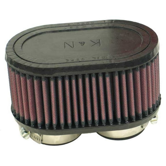 K&N Universal Clamp-On Air Filter: High Performance, Premium, Washable, Replacement Engine Filter: Flange Diameter: 1.875 In, Filter Height: 3 In, Flange Length: 0.625 In, Shape: Oval, R-0990