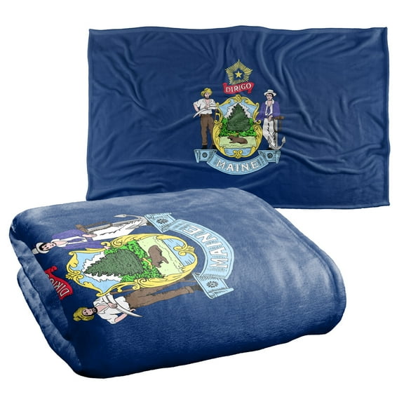 Maine Flag Silky Touch Super Soft Throw Blanket 36" x 58"