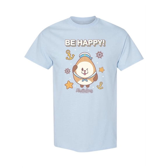 Almondog, Be Happy! T-Shirt Women -Electural Designs, Female x-Large