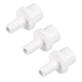 thumbnail image 1 of Unique Bargains 10mm Barb x 20mm Spigot Straight PVC Pipe Fitting Adapter White 3 Count, 1 of 5