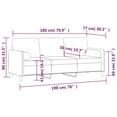 thumbnail image 6 of vidaXL Sofa Sectional Couch with Pillows and Cushions for Living Room Velvet, 6 of 42