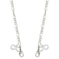 thumbnail image 1 of Silvertone Medium Infinity Sign Silvertone Face Mask Necklace, 1 of 2