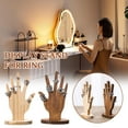 thumbnail image 4 of Hand Jewelry Stand Wooden Hand Form Jewelry Display Hand Jewelry Organizer&Ring Holder,Real Wooden Hand Form Jewelry Display Set,2 Way Wall Hanging or Standalone Mannequin Finger Hand Display, 4 of 4