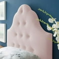 thumbnail image 7 of Tufted Headboard, Twin Size, Pink, Velvet, Bedroom, Modern Contemporary Boutique HB35142, 7 of 7