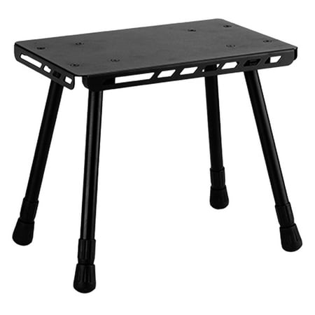 HOMEMAXS Outdoor Folding Table Small Camping Tables Travel Individual Black