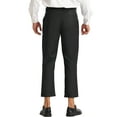 thumbnail image 3 of INSPIRE CHIC Men's Pants Solid Color Ankle Length Flat Front Trousers 30 Black, 3 of 7