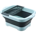 thumbnail image 1 of FANNGYX 2.77 Gallon (10.5L) Collapsible Sink Tub with Drain Plug Foldable Dish Basin for Camping, RV, Kitchen LG618-676, 1 of 6