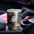 thumbnail image 4 of 30oz Autumn Halloween Scene Pattern Tumblers Stainless Steel Tumbler with Lid and Straw,Vacuum Insulated Double Wall Travel Tumbler Cups Mug with Cleaning Brush for Coffee,Tea, 4 of 7