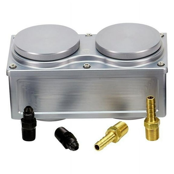 Master Power Brakes AC6801278GK Billet Aluminum Remote Reservoir - Grey Anodized