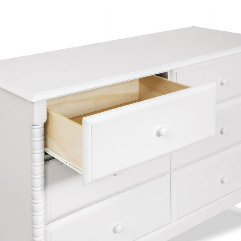 Jenny Lind Spindle 6-Drawer Dresser - White