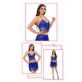 thumbnail image 3 of Blusa de poliéster con borlas y lentejuelas para danza del vientre, estilo indio, informal, para mujer, 3 of 3