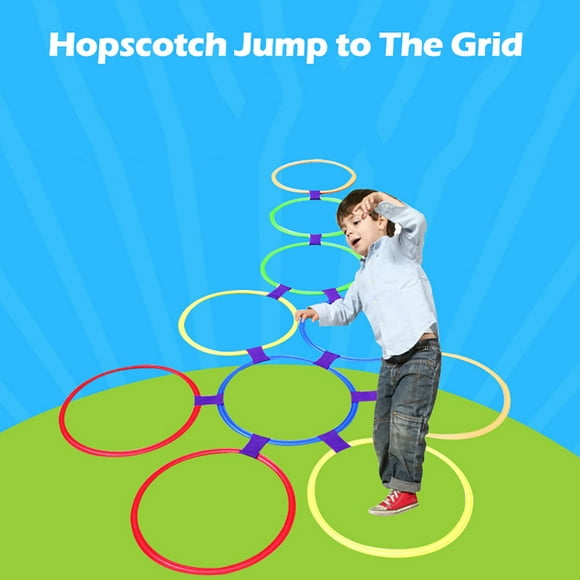 Pompotops Toys Games Kids,Christmas Decorations,Baby Toys Clearance,Novelty Gag Toys for Girls Boys,Christmas Gifts for Kids,Kids Teaching Aid Sports Toy Hopscotch Jump to The Children Toys 28cm